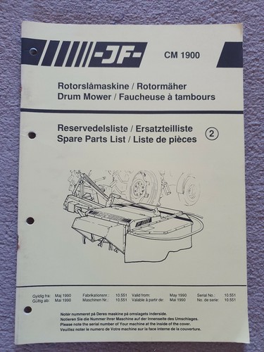 Cm1900 drum mower - jf,