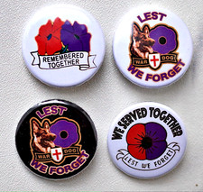 4 x Purple red poppy