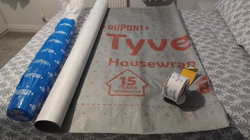 New 30m roll of tyvek - -,