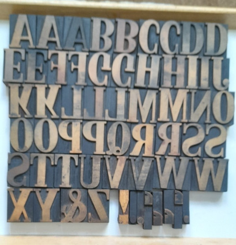Wooden letterpress type full - letterpress, type.full