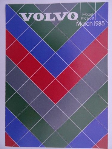 Volvo price list 1985 - volvo,