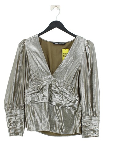 Zara women blouse green - women's,