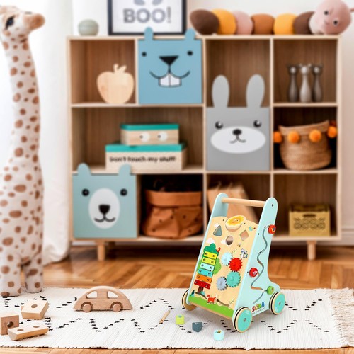 Wooden baby walker forest - wooden,