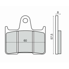 PAIR OF BRAKE PADS FOR HONDA
