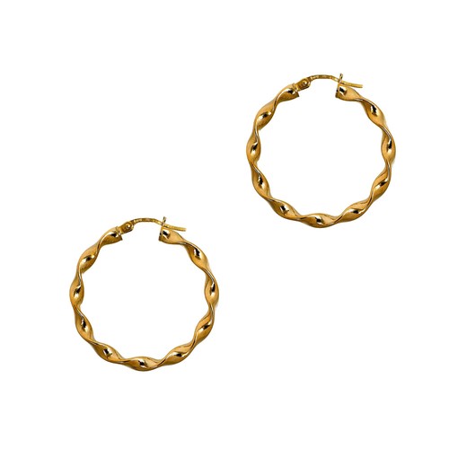 Pre owned 9ct gold twist - 9ct,