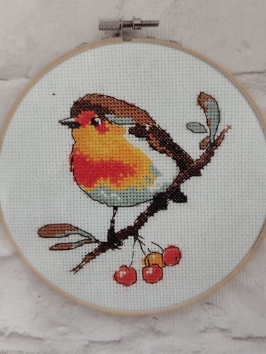 Robin redbreast cross stitch - robin,
