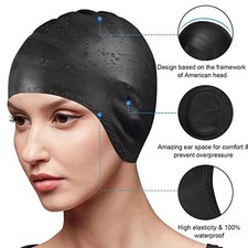 Silicone Swimming Cap With Ear