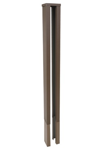 Shaped slotted fence post - slotted,
