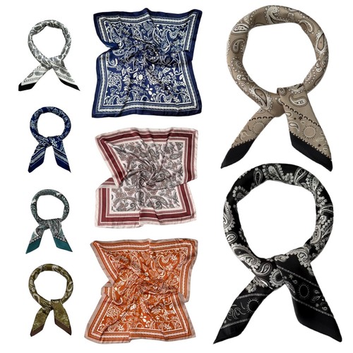 Square satin silk scarves - satin,