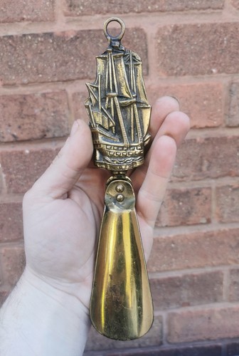Vintage brass shoe - shoe, with