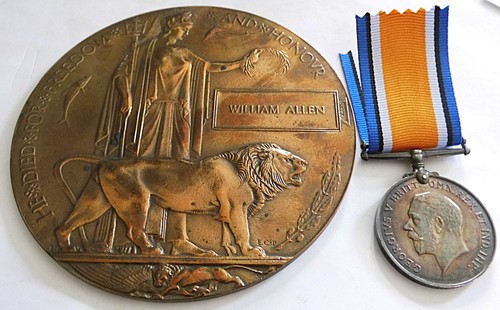 Death plaque war medal - &,