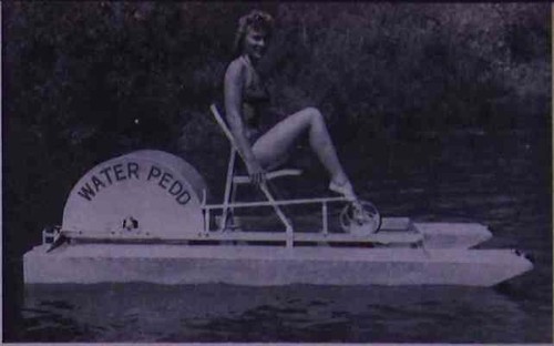 Pedal powered paddle - powered,