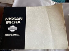 NISSAN MICRA K10 OWNERS MANUAL
