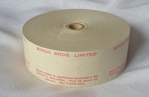 Setright ticket machine roll - machine,
