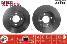 X2 PCS FRONT BRAKE DISC ROTORS