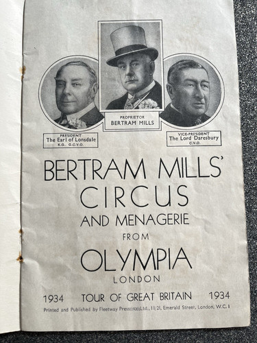 Vintage bertram mills - bertram, circus