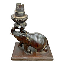 Vintage Old Wooden Elephant