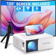 XuanPad Electric Keystone 6D/4P 5G WiFi Bluetooth Projector 20,000 Lumens