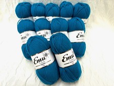 Emu Classic Aran 11 x 100g Balls Col 138 Peacock Yarn Wool Knitting (M45)