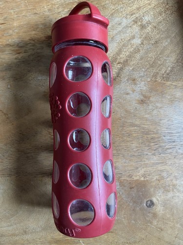 Lifefactory glass water bottle - water,