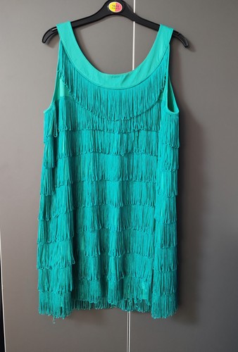 Teal emerald green tassel - h&m,