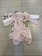 Ted Baker Baby Girls Sleepsuits X3 Age Newborn - BNWT