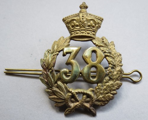 Glengarry badge 38th 1st - badge, (1st
