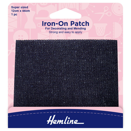 Denim patch iron large - patch, on