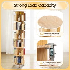 6 Tier Rotating Bookshelf 360