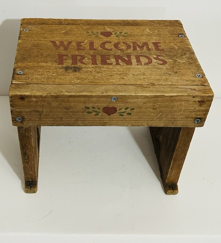 Vtg handmade foot - handmade, stool