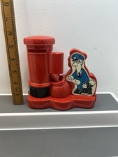Postman Pat Jess Cat Coin Box Rare Royal Mail Merit England Bank Red Post Box
