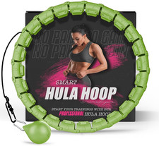 Smart Adjustable Hula Hoop with 360° Ball for Home Fitness and Weight Loss