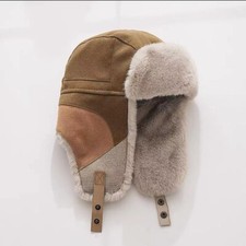 Men Warm Faux Fur Earflap Hat