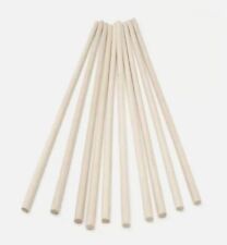 Pack of 10 Hardwood Dowels 10mm Diameter Smooth 30cm Long Wooden Craft Sticks