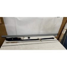 Vintage 8' 6" Hardy's of Alnwick two-piece 6/7 graphite rod wi Hardy bag & tube