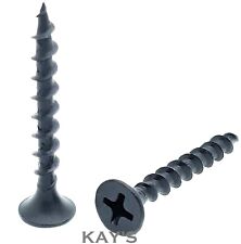 PLASTERBOARD SCREWS COARSE THREAD BLACK BUGLE HEAD DRYLINING WOOD STUDDING