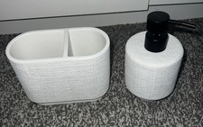 Ceramic White & Black Soap