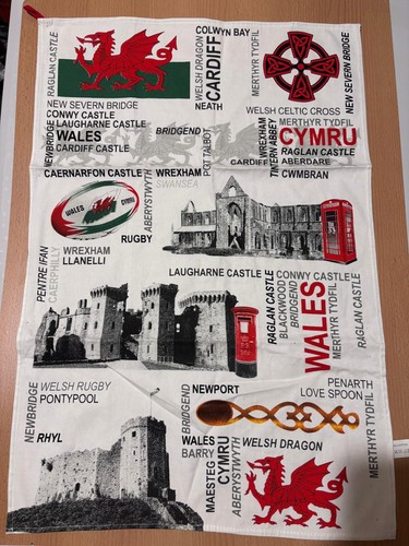 Wales tea towel nwot - wales,