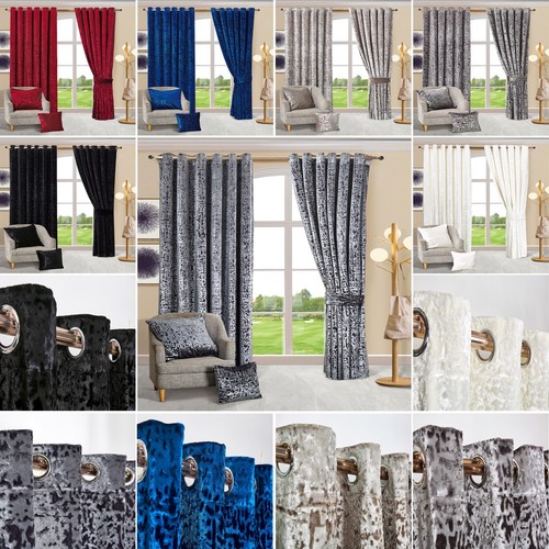 Plush velvet curtains ready - curtains,