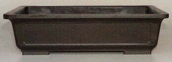 Brown mica bonsai pot - pot,