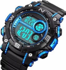 Men’s Black & Blue Digital