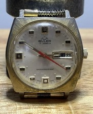 Vintage Buler 17J Mens Gold