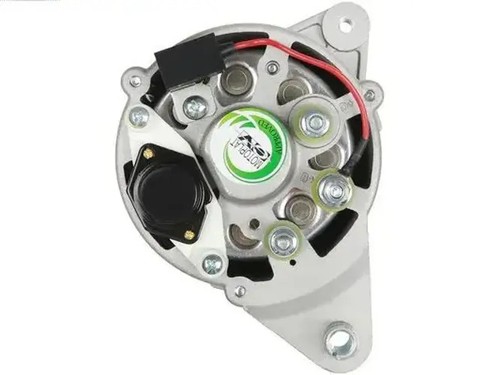 Alternator with belt pulley