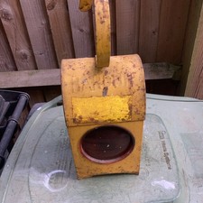 Vintage YELLOW ROAD LANTERN