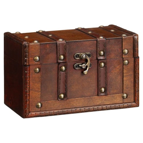 Wooden treasure chest small - treasure,