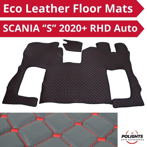 Black floor mats - black, scania