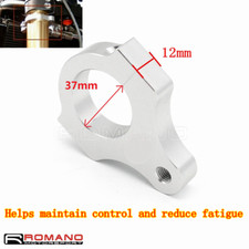 37MM Silver Aluminum Mounting Bracket Clamp Frame Fork Tube Steering Damper CNC