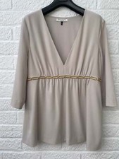 Halston Heritage Beige V Neck