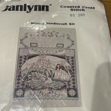 Janlynn Counted Cross Stitch Kit 1993 Fantasy Picture ‘Peaceful Swan’ 