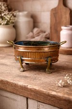Antique Copper Brazier Planter
